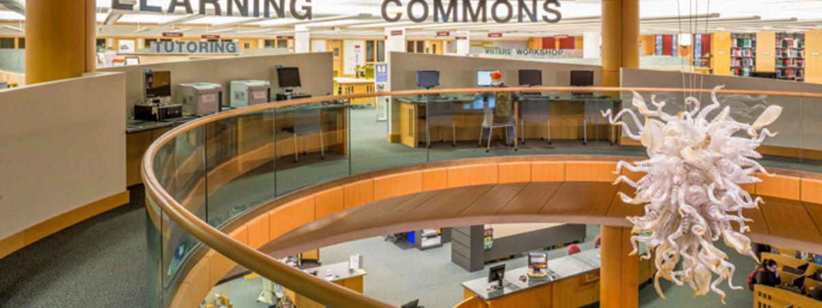 Photo of the Learning Commons area